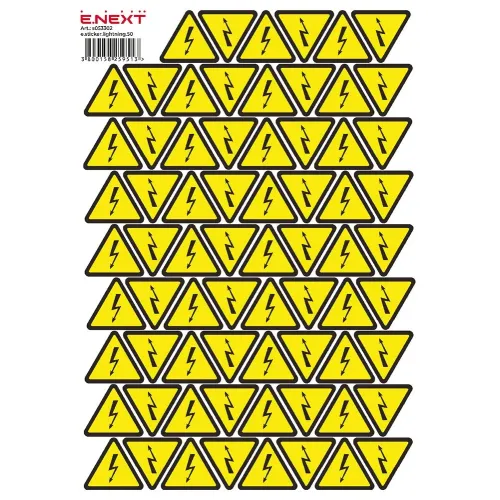 Самоклеюча наклейка "Молния" e.sticker.lightning.50 (50х50х50мм) 62 шт/аркуш Самоклеюча наклейка "Молния" e.sticker.lightning.50 (50х50х50мм) 62 шт/аркуш