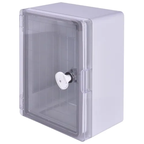 Корпус ударопрочный из АБС-пластика e.plbox.210.280.130.tr, 210х280х130мм, IP65 с прозрачными дверцами Корпус ударопрочный из АБС-пластика e.plbox.210.280.130.tr, 210х280х130мм, IP65 с прозрачными дверцами
