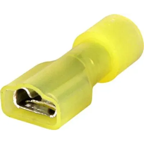 Наконечник-з'єднувач ізольований серії FN e.terminal.stand.fdfn5.5.250.yellow (fn.f.4.6) 4-6 кв.мм "мама", 100шт Наконечник-з'єднувач ізольований серії FN e.terminal.stand.fdfn5.5.250.yellow (fn.f.4.6) 4-6 кв.мм "мама", 100шт