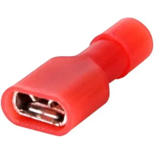 Наконечник-з'єднувач ізольований серії FN e.terminal.stand.fdfn1.25.250.red (fn.f.0,5.1,5) 0,5-1,5 кв.мм "мама", 100шт Наконечник-з'єднувач ізольований серії FN e.terminal.stand.fdfn1.25.250.red (fn.f.0,5.1,5) 0,5-1,5 кв.мм "мама", 100шт
