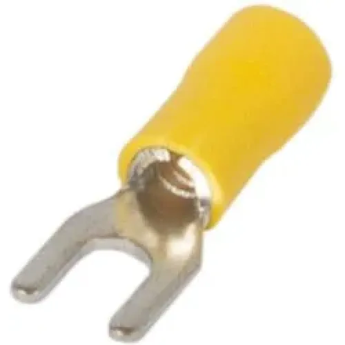 Изолированный наконечник вилочный e.terminal.stand.sv.2.3,2.yellow 1.5-2.5 кв.мм, желтый, 100шт Изолированный наконечник вилочный e.terminal.stand.sv.2.3,2.yellow 1.5-2.5 кв.мм, желтый, 100шт