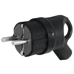 Вилка кутова каучукова e.plug.rubber.angle.027.16, з з/к, 16А Вилка кутова каучукова e.plug.rubber.angle.027.16, з з/к, 16А