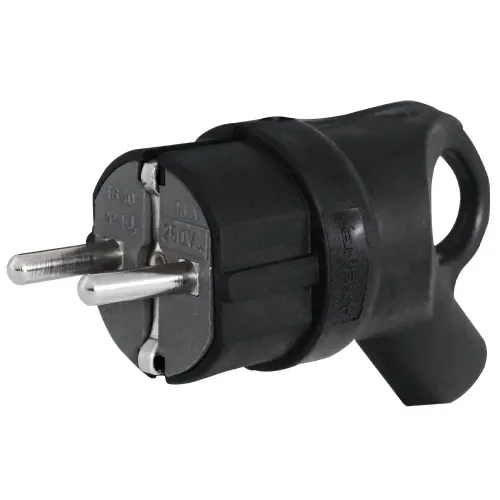 Вилка кутова каучукова e.plug.rubber.angle.027.16, з з/к, 16А Вилка кутова каучукова e.plug.rubber.angle.027.16, з з/к, 16А