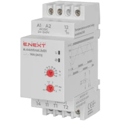 Реле контролю температури e.control.h01, 16A, АС/DC 24-240, -5…+40 °С Реле контролю температури e.control.h01, 16A, АС/DC 24-240, -5…+40 °С