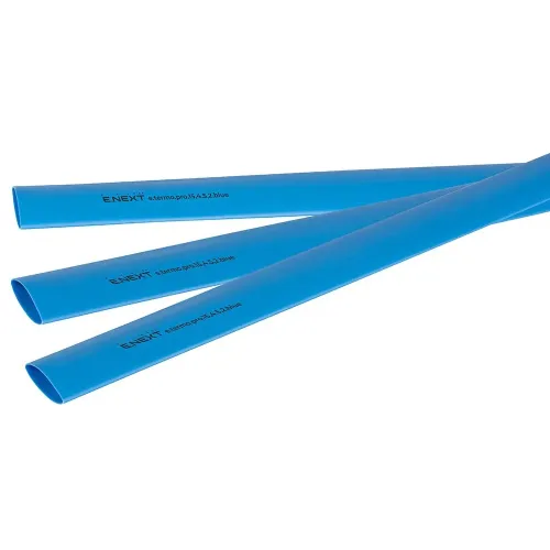 Термоусаджувальна трубка з клейовим шаром e.termo.pro.15,4.5,2.blue, 15,4/5,2, 1м, синя Термоусаджувальна трубка з клейовим шаром e.termo.pro.15,4.5,2.blue, 15,4/5,2, 1м, синя