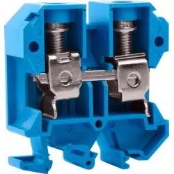 Клемная колодка наборная на DIN-рельсе e.tc.din.pro.35.blue, синяя, без крышки Клемная колодка наборная на DIN-рельсе e.tc.din.pro.35.blue, синяя, без крышки