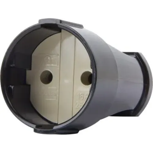 Розетка переносная e.socket.001.10.black, без з/к,10А черная Розетка переносная e.socket.001.10.black, без з/к,10А черная