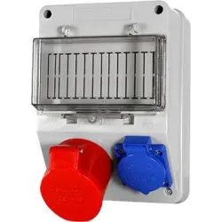 Монтажний набір 32А 3Р+N+PE 220/400V,16A 2P+PE 250V, клемна колодка 5х6кв.мм Монтажний набір 32А 3Р+N+PE 220/400V,16A 2P+PE 250V, клемна колодка 5х6кв.мм