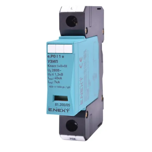 ПЗІП e.PO I 1 e 280V/7kA клас I+II+III, 1 полюс ПЗІП e.PO I 1 e 280V/7kA клас I+II+III, 1 полюс