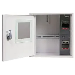 Корпус e.mbox.stand.n.f1.04.z.e металевий, під 1-ф. електронний лічильник, 4 мод., навісний, з замком Корпус e.mbox.stand.n.f1.04.z.e металевий, під 1-ф. електронний лічильник, 4 мод., навісний, з замком