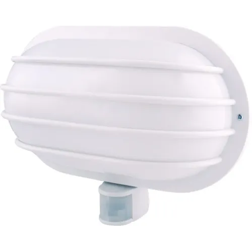 Светильник настенный с датчиком движения e.sensor.lum.69.e27.white(белый) 180°, IP44 Светильник настенный с датчиком движения e.sensor.lum.69.e27.white(белый) 180°, IP44