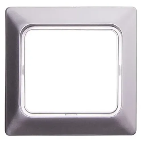 Рамка e.lux.12094L.1.fr.wp.aluminium для вологозахищеної розетки, "алюміній" Рамка e.lux.12094L.1.fr.wp.aluminium для вологозахищеної розетки, "алюміній"