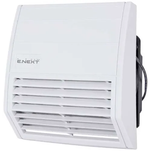 Решітка з фільтром e.climat.fanfilter.pro.125 і вентилятором 125х125мм, IP55 Решітка з фільтром e.climat.fanfilter.pro.125 і вентилятором 125х125мм, IP55