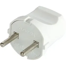Вилка побутова e.plug.001.10, без з/к,10А біла Вилка побутова e.plug.001.10, без з/к,10А біла