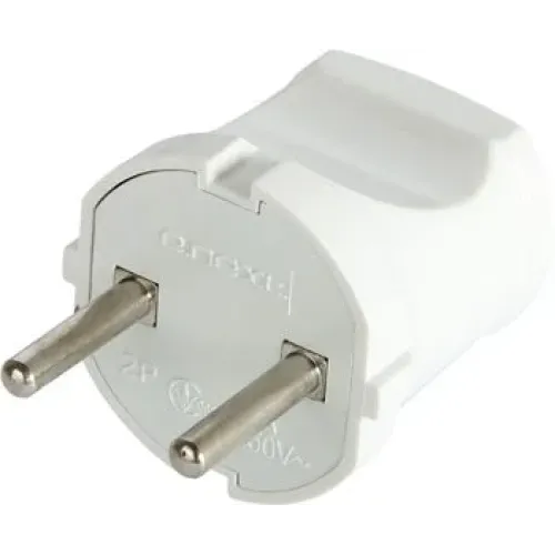 Вилка побутова e.plug.001.10, без з/к,10А біла Вилка побутова e.plug.001.10, без з/к,10А біла