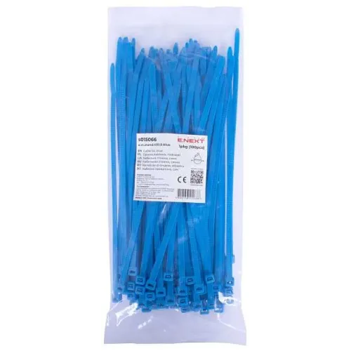 Кабельна стяжка e.ct.stand.400.8.blue (100шт), синя Кабельна стяжка e.ct.stand.400.8.blue (100шт), синя