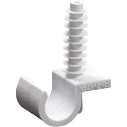 Клипса e.pipe.uni.clip.stand.14 для трубы д.14 универсальная с дюбелем Клипса e.pipe.uni.clip.stand.14 для трубы д.14 универсальная с дюбелем