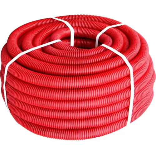 Труба гофрована важка (750Н) e.g.tube.pro.25.32 (25м).red, червона Труба гофрована важка (750Н) e.g.tube.pro.25.32 (25м).red, червона