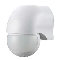 Датчик руху інфрачервоний e.sensor.pir.12.white(білий), 180°, IP44 Датчик руху інфрачервоний e.sensor.pir.12.white(білий), 180°, IP44