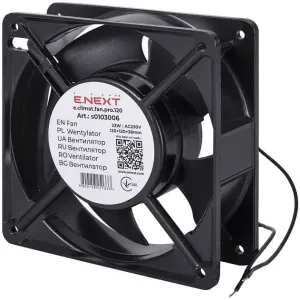 Вентилятор e.climat.fan.pro.120, 120х120х38мм 22Вт АС 230В Вентилятор e.climat.fan.pro.120, 120х120х38мм 22Вт АС 230В