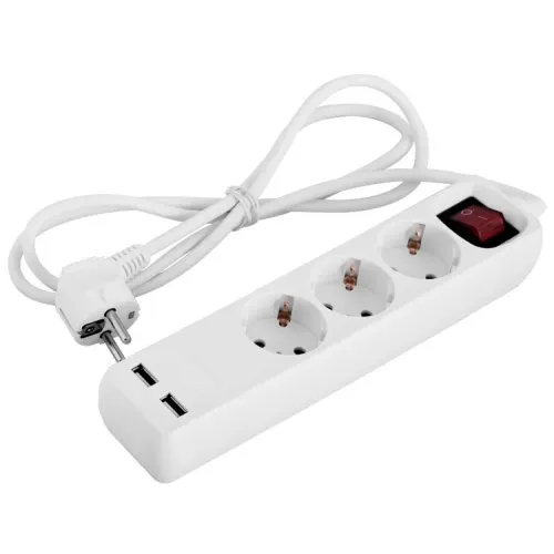 Удлинитель e.es.3.1.5.z.s.b.2.usb 3 гнезда, 1.5м, с з/к с USB-зарядкой, с выключателем, baby protect Удлинитель e.es.3.1.5.z.s.b.2.usb 3 гнезда, 1.5м, с з/к с USB-зарядкой, с выключателем, baby protect