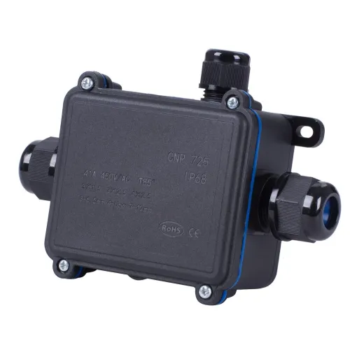 Коробка распределительная e.wdb.cnp725.3t с клеммником, 138х98х42 мм, IP68 Коробка распределительная e.wdb.cnp725.3t с клеммником, 138х98х42 мм, IP68
