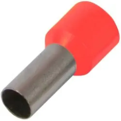 Ізольований наконечник втулковий e.terminal.stand.e10-12.red 10,0 кв.мм, червоний, 100шт Ізольований наконечник втулковий e.terminal.stand.e10-12.red 10,0 кв.мм, червоний, 100шт