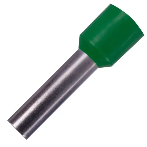 Ізольований наконечник втулковий e.terminal.stand.e10-18.green 10,0 кв.мм, зелений, 100шт Ізольований наконечник втулковий e.terminal.stand.e10-18.green 10,0 кв.мм, зелений, 100шт