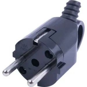 Вилка бытовая e.plug.angle.006.16, с з/к, 16А, угловая, черная, с ручкой Вилка бытовая e.plug.angle.006.16, с з/к, 16А, угловая, черная, с ручкой