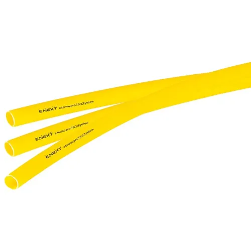 Термоусаджувальна трубка з клейовим шаром e.termo.pro.7,9.2,7.yellow, 7,9/2,7, 1м, жовта Термоусаджувальна трубка з клейовим шаром e.termo.pro.7,9.2,7.yellow, 7,9/2,7, 1м, жовта