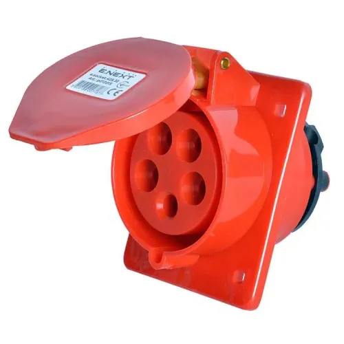 Силова розетка, що вбудовується e.socket.pro.5.32.wall, 5п., 380В, 32А (425) Силова розетка, що вбудовується e.socket.pro.5.32.wall, 5п., 380В, 32А (425)