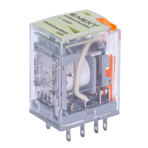 Реле проміжне e.relay.pro.10.2.230AC, 10А, 2 групи контактів, котушка 230В АC Реле проміжне e.relay.pro.10.2.230AC, 10А, 2 групи контактів, котушка 230В АC