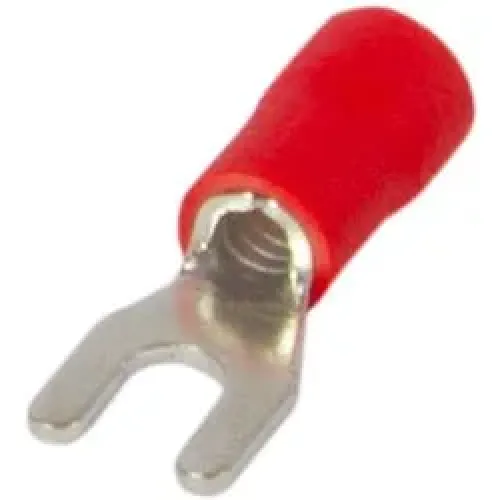 Изолированный наконечник вилочный e.terminal.stand.sv.5,5.8.red 4-6 кв.мм, красный, 100шт Изолированный наконечник вилочный e.terminal.stand.sv.5,5.8.red 4-6 кв.мм, красный, 100шт