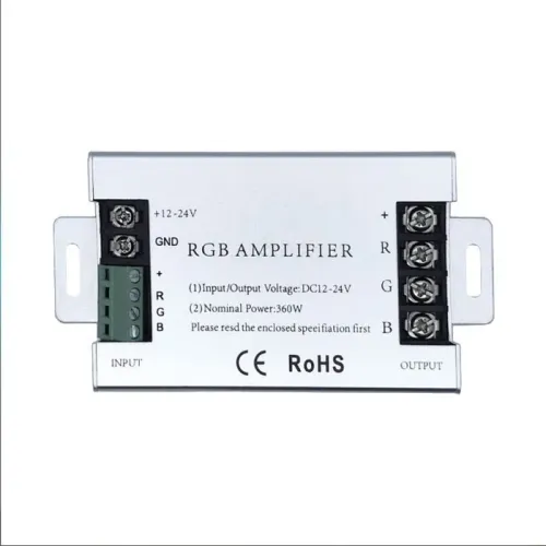 Підсилювач світлодіодної стрічки RGB AMPLIFIER 24A Підсилювач світлодіодної стрічки RGB AMPLIFIER 24A