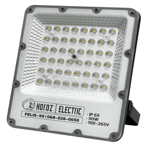Прожектор светодиодный FELIS-50 50W 6400К, чёрный Прожектор светодиодный FELIS-50 50W 6400К, чёрный