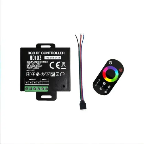 Контроллер RGB для ленты LED 216-432W 12V-24V IP20 6A Контроллер RGB для ленты LED 216-432W 12V-24V IP20 6A