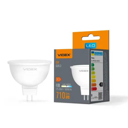 LED лампа VIDEX MR16e 8W GU5.3 4100K LED лампа VIDEX MR16e 8W GU5.3 4100K