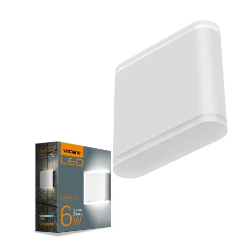 LED Світильник архітектурний AR06 IP54 VIDEX 6W 2700K білий LED Світильник архітектурний AR06 IP54 VIDEX 6W 2700K білий