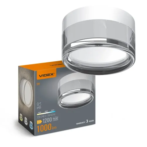 LED світильник IP65 круглий VIDEX BHD01 9W 2800-4000-6000K White LED світильник IP65 круглий VIDEX BHD01 9W 2800-4000-6000K White