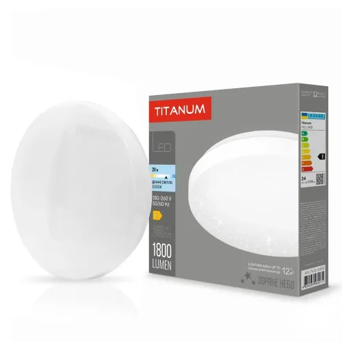 LED світильник настінно-стельовий TITANUM 24W 5000K Зоряне небо LED світильник настінно-стельовий TITANUM 24W 5000K Зоряне небо