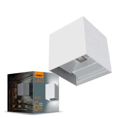 LED Світильник архітектурний AR04 IP54 VIDEX 6W 2700K, білий LED Світильник архітектурний AR04 IP54 VIDEX 6W 2700K, білий