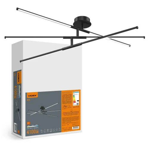 LED светильник потолочный VIDEX CLD013 40W 3000-4000-6000K Black LED светильник потолочный VIDEX CLD013 40W 3000-4000-6000K Black