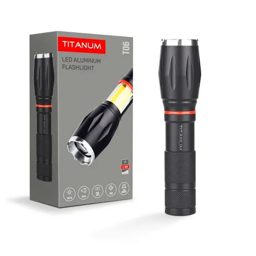 Портативный светодиодный фонарик TITANUM TLF-T06 300Lm 6500K Портативный светодиодный фонарик TITANUM TLF-T06 300Lm 6500K