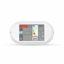 LED светильник влагозащищенный овальный TITANUM 12W 6500K TL-BHO-126 LED светильник влагозащищенный овальный TITANUM 12W 6500K TL-BHO-126