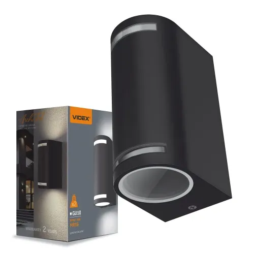 LED Світильник архітектурний AR022B IP54 VIDEX GU10x2 LED Світильник архітектурний AR022B IP54 VIDEX GU10x2