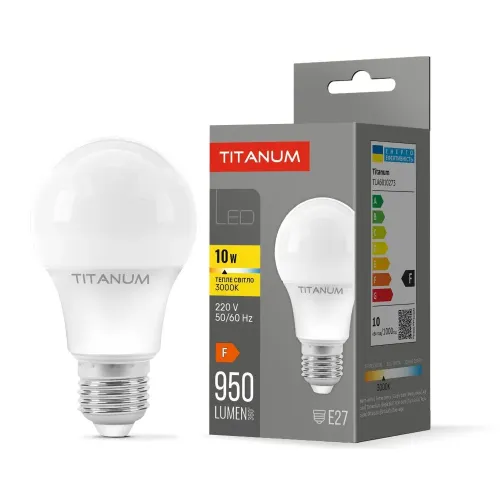 LED лампа TITANUM A60 10W E27 3000K LED лампа TITANUM A60 10W E27 3000K