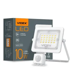 LED прожектор VIDEX F2e 10W 5000K з датчиком руху та освітленості LED прожектор VIDEX F2e 10W 5000K з датчиком руху та освітленості