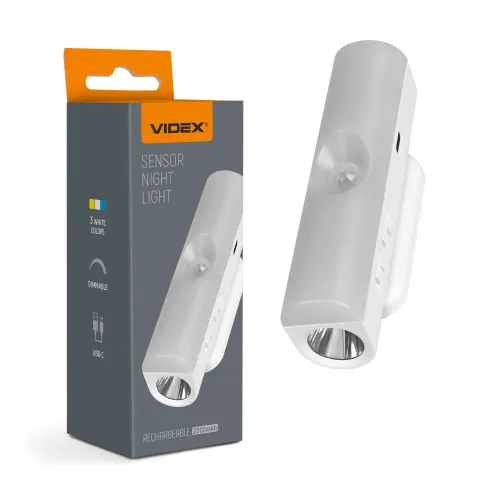LED Светильник аккумуляторный с датчиком движения VIDEX VL-NL108W LED Светильник аккумуляторный с датчиком движения VIDEX VL-NL108W
