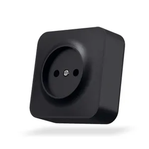 IP20 Розетка зовнішня одинарна чорний графіт VIDEX BINERA IP20 Розетка зовнішня одинарна чорний графіт VIDEX BINERA