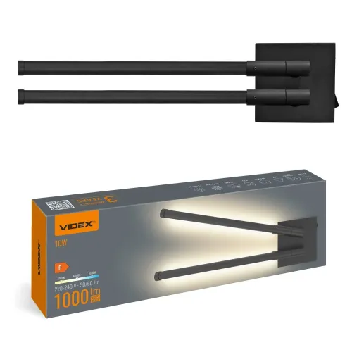 LED светильник настенный VIDEX WL042 10W 3000-4000-6000K Black LED светильник настенный VIDEX WL042 10W 3000-4000-6000K Black